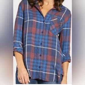 Cloth & Stone Aurora plaid shirt, size Small